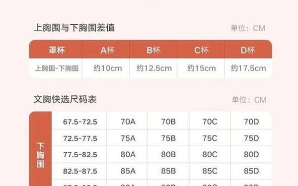 体重和内衣尺码对照表;胸罩36-80什么意思
